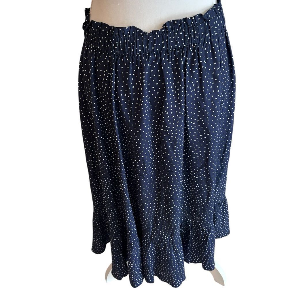 MixIt Blue & White Polka Dot Skirt Size Large